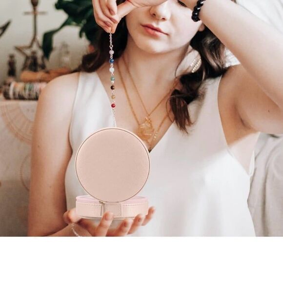 NWT Celosia Travel Jewelry Organizer, with detachable portable  travel case pink - Picture 7 of 12